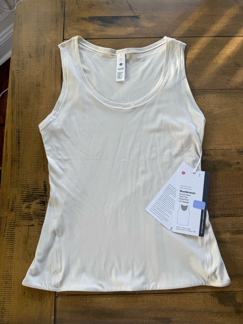 lululemon Wundermost nulu scoop neck tank top